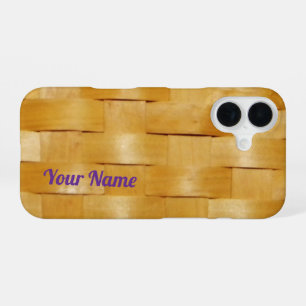 Coque iPhone 16 Panier tissé -