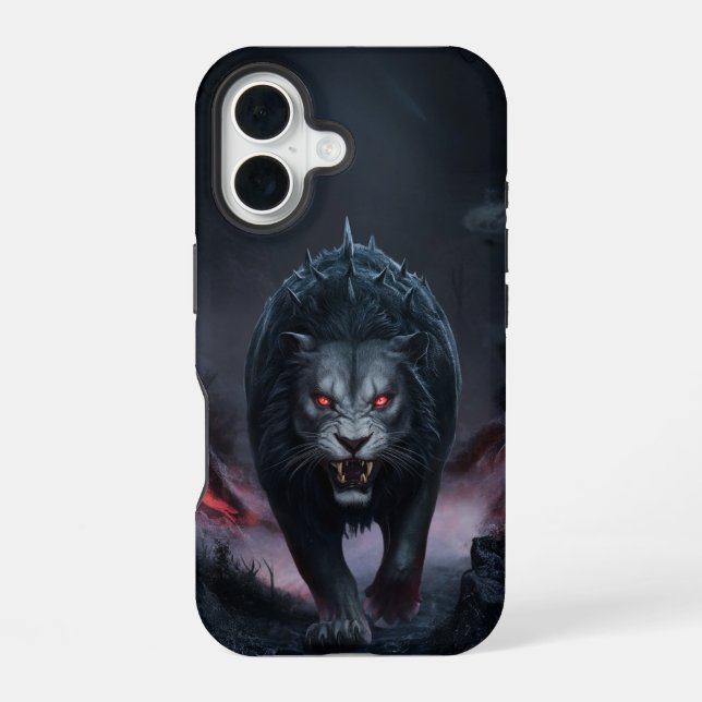 Coque iPhone 16 Panthère d'appui émotionnel (Ne pas animal de comp (Verso)