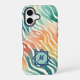 Coque iPhone 16 Papier personnalisé à motif aquarelle