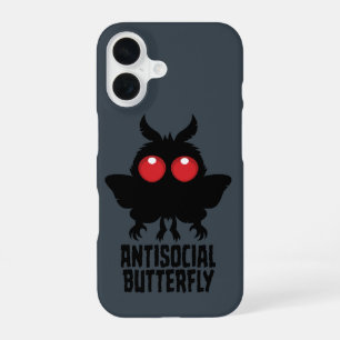 Coque iPhone 16 Papillon Antisocial Mothman Cryptide