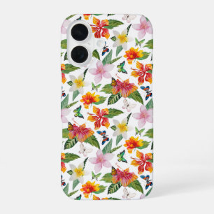 Coque iPhone 16 Papillon floral