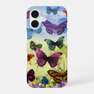 Coque iPhone 16 Papillon papillon vintage illustration ancienne ar