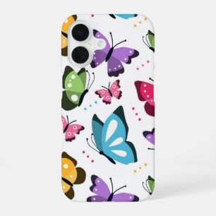 Coque iPhone 16 Papillons Volants Colorés