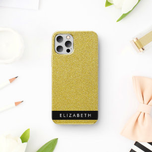 Coque iPhone 16 Parties scintillant Or, Arrière - plan Parties sci