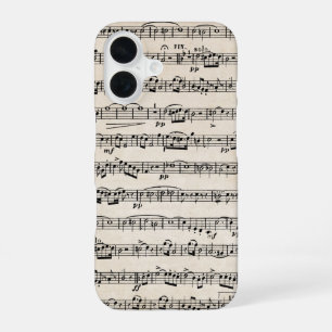 Coque iPhone 16 Partition sur vieux papier