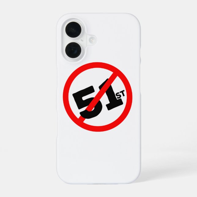Coque iPhone 16 Pas de 51e État (Verso)