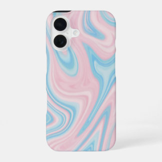 Coque iPhone 16 "Pastel Marble Swirl iPhone 16 Slim Fit Case - Sof