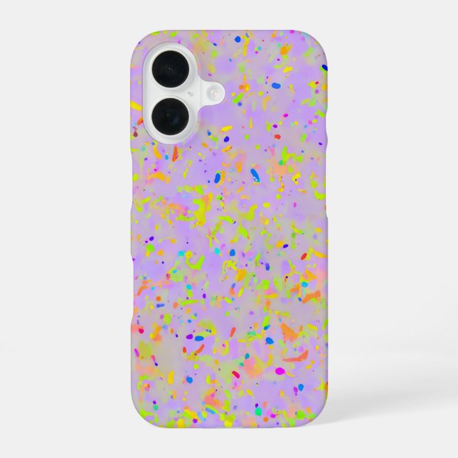 Coque iPhone 16 Pastel Splash Art (Verso)