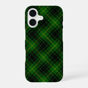 Coque iPhone 16 Pâte verte de tartan MacArthur