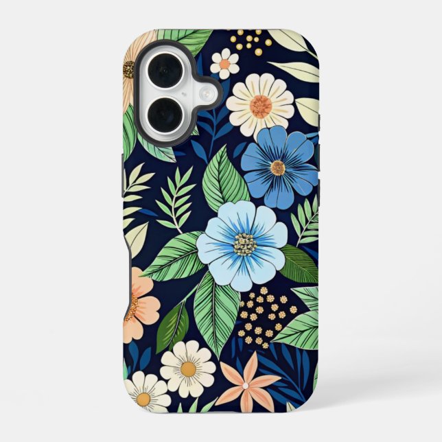 Coque iPhone 16 Pattern Beautiful wildflowers (Verso)