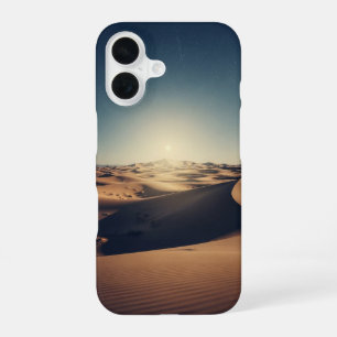 Coque iPhone 16 Paysage désertique étoilé rétro