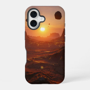 Coque iPhone 16 Paysage désertique extraterrestre désolé