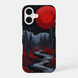 Coque iPhone 16 Paysage forestier surréaliste