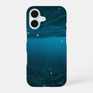 Coque iPhone 16 Paysage marin avec plage, grande vague et monture