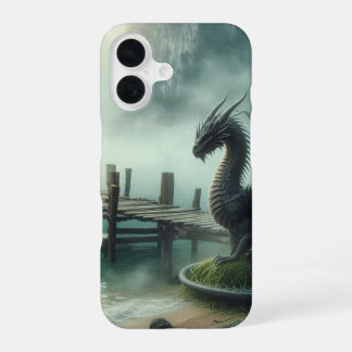 Coque iPhone 16 Paysage marin du dragon à la crique mystérieuse —