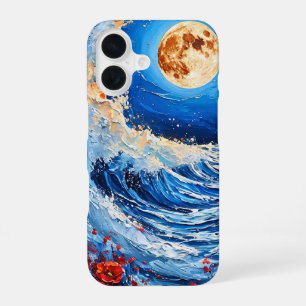 Coque iPhone 16 Paysage marin vague côtière esthétique design