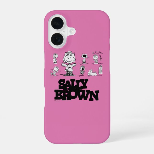 Coque iPhone 16 Peanuts | Sally Brown (Verso)