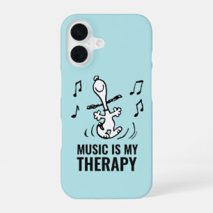 Coque iPhone 16 Peanuts Snoopy dansant