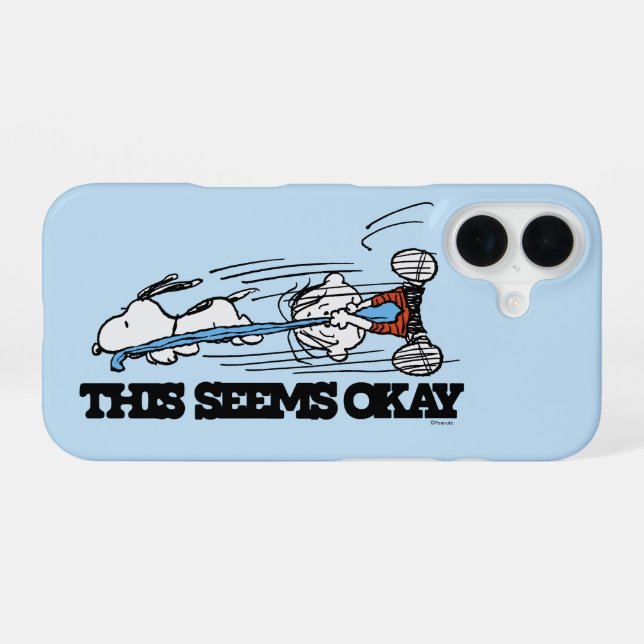 Coque iPhone 16 Peanuts | Snoopy & Linus (Verso Horizontal)