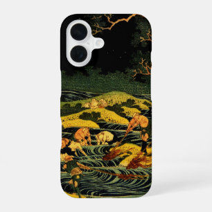 Coque iPhone 16 Pêche à la lumière de la torche dans la province d