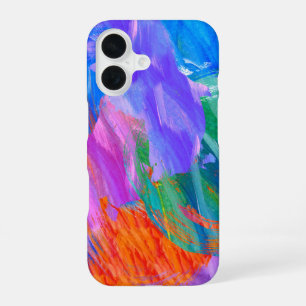Coque iPhone 16 Peinture Abstraite Gras