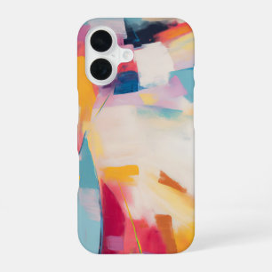 Coque iPhone 16 Peinture Abstraite Moderne Colorée