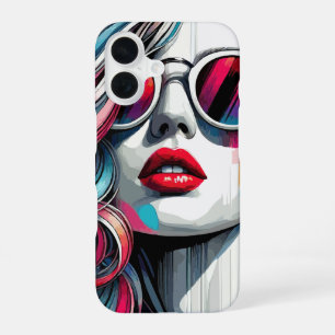 Coque iPhone 16 Peinture de fille élégante Art