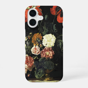 Coque iPhone 16 Peinture vintage Vie morte avec Fleurs