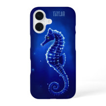 Personalized Blue Seahorse Ocean