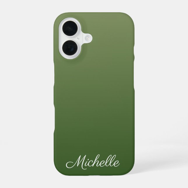 Coque iPhone 16 Personalized green (Verso)