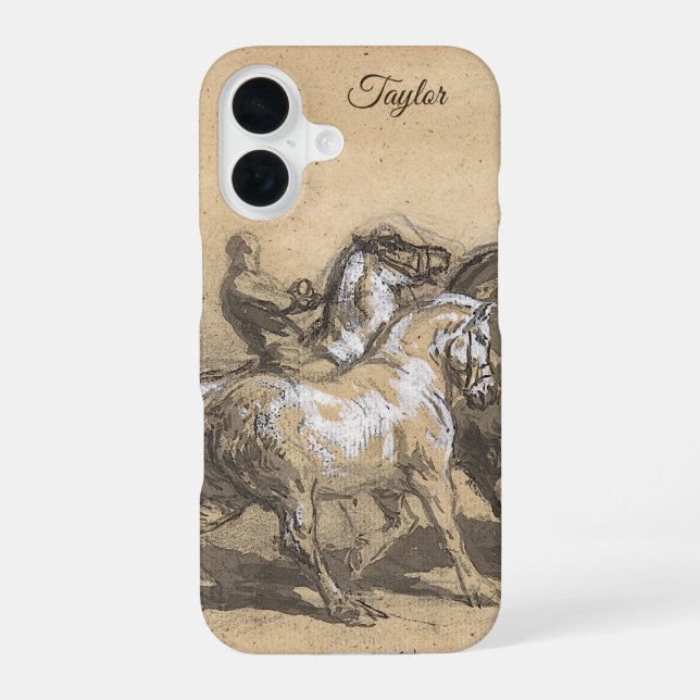 Coque iPhone 16 Personalized Horse Fair – Rosa Bonheur (Verso)