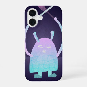 Coque iPhone 16 Personnage de monstre pour enfants adorable