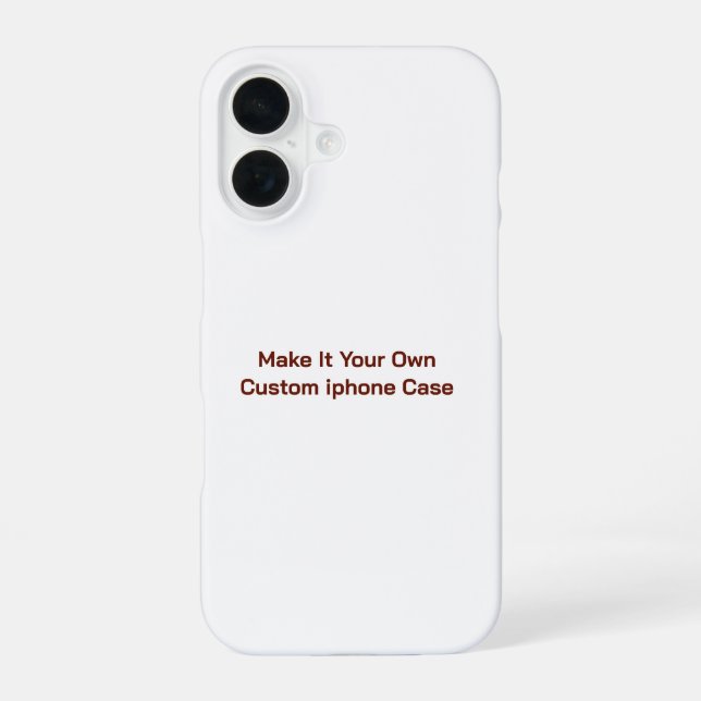 Coque iPhone 16 Personnalisé  (Verso)
