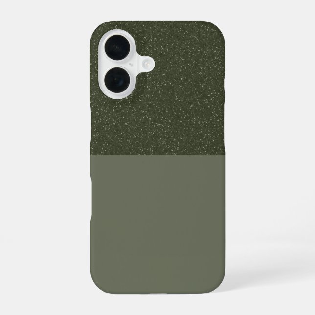 Coque iPhone 16 Personnaliser Moss et Parties scintillant iPhone 1 (Verso)