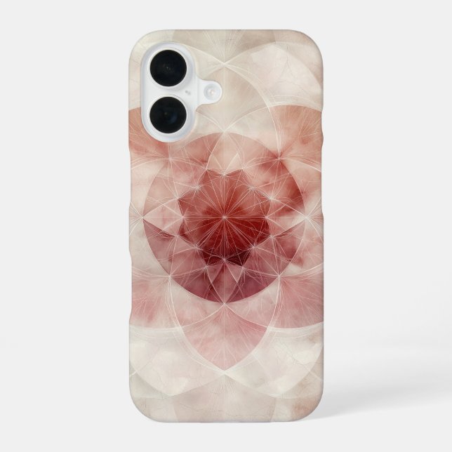 Coque iPhone 16 Pétales de flux (Verso)