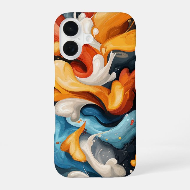 Coque iPhone 16 Pétales de velours (Verso)