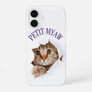 Coque iPhone 16 petit miaou