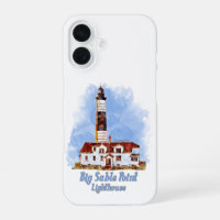 Phare de Big Sable Point, aquarelle - Michigan