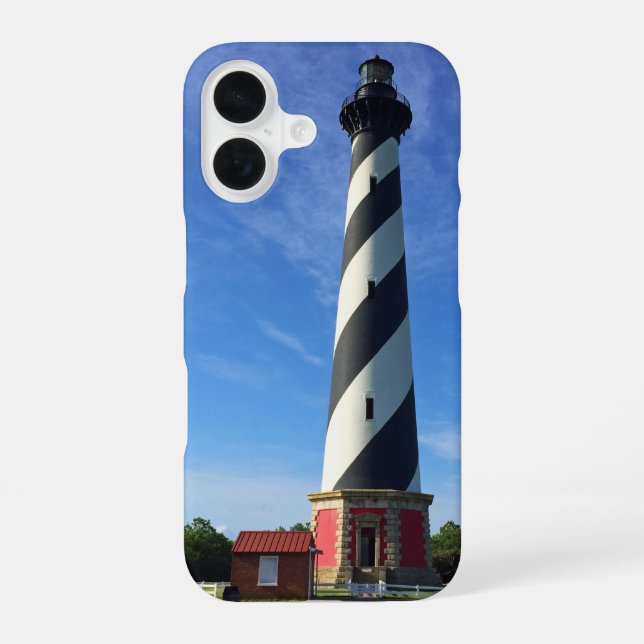 Coque iPhone 16 Phare de l'île de Bodie (Verso)