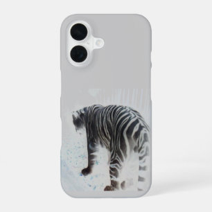 Coque iPhone 16 Photo d'animal sauvage du tigre blanc