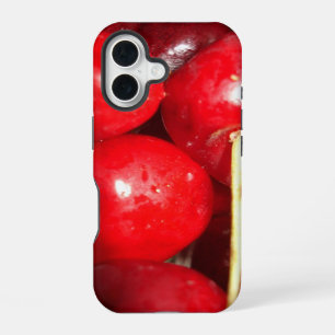 Coque iPhone 16 Photo d'art de cerises