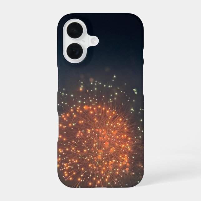 Coque iPhone 16 Photo de Feu d'Artifice (Verso)