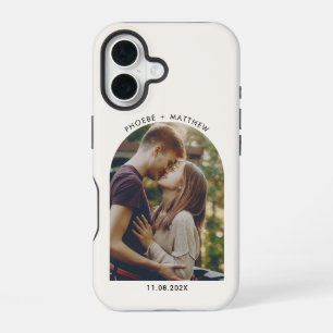 Coque iPhone 16 Photo de fiançailles de l'archive Cadeau personnal