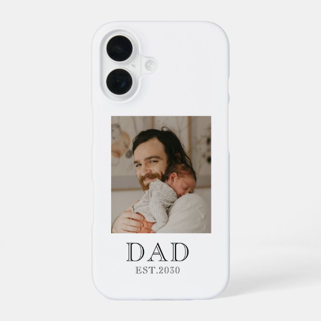 Coque iPhone 16 Photo de papa établi  (Verso)