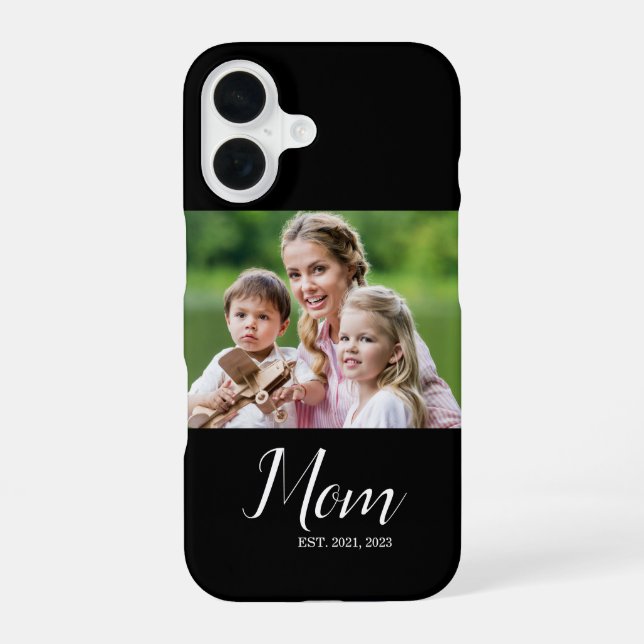 Coque iPhone 16 Photo de script établi par maman  (Verso)