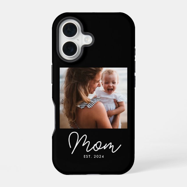 Coque iPhone 16 Photo de script établi pour maman noire  (Verso)