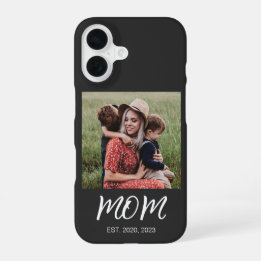 Coque iPhone 16 Photo de script établi pour maman noire