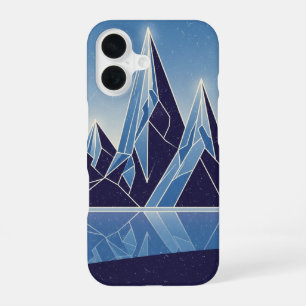 Coque iPhone 16 Pics de cristal rétro