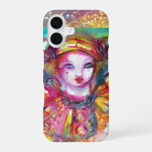 Coque iPhone 16 PIERO AVEC CAT mascarade vénitienne Mascarade Masq