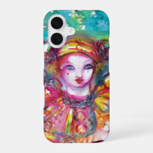 Coque iPhone 16 PIERO AVEC CAT masques vénitiens